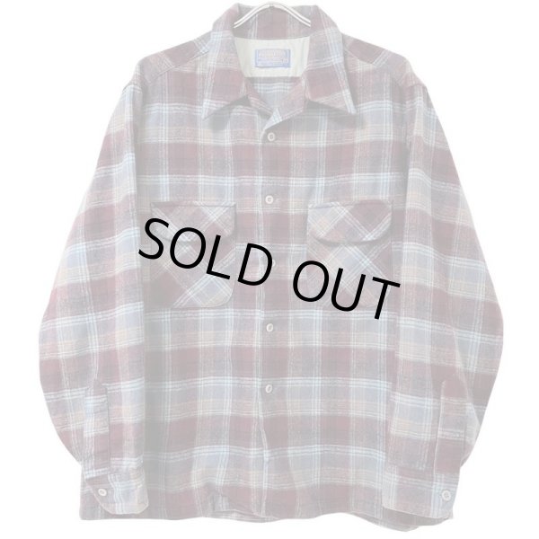 画像1: 70s USA製 PENDLETON OPEN COLLER BOARD SHIRT (1)