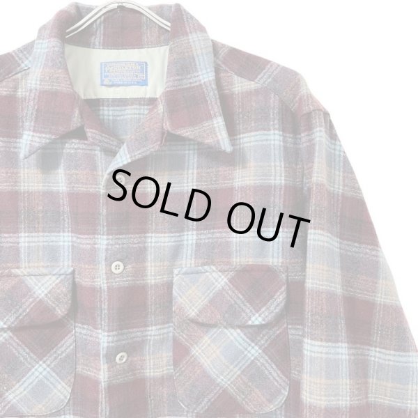 画像2: 70s USA製 PENDLETON OPEN COLLER BOARD SHIRT (2)