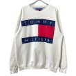 画像1: 90s USA製　TOMMY HILFIGER BIG FLAG SWEAT (1)