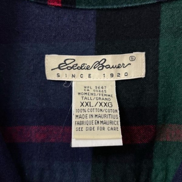 画像3: 90s EDDIE BAUER HALF-ZIP SHIRT (3)