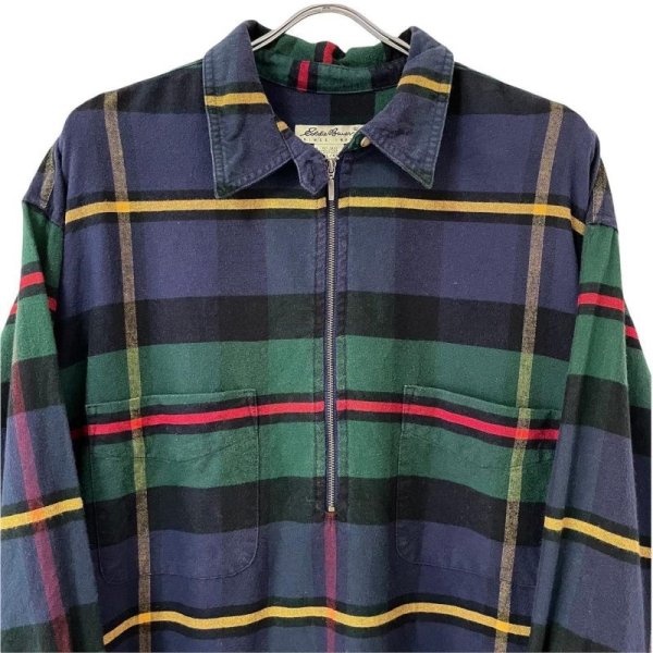 画像2: 90s EDDIE BAUER HALF-ZIP SHIRT (2)