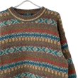 画像2: 80s イタリア製　ABERCROMBIE&FITCH NORDIC KNIT SWEATER (2)