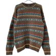 画像1: 80s イタリア製　ABERCROMBIE&FITCH NORDIC KNIT SWEATER (1)