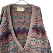 画像3: 80s アイルランド製　STONE CIRCLE WOOL MOHAIR MIX HANDKNIT CARDIGAN  (3)