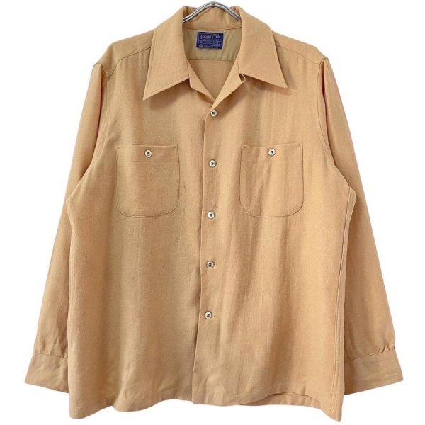 画像1: 70s USA製 PENDLETON BOARD L/S SHIRT (1)