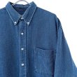 画像2: 90s EDDIE BAUER INDIGO BUTTON DOWN L/S SHIRT (2)