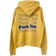 画像1: 90s 日本製 HYSTERIC GLOUMOR FUCK YOU HOODIE (1)