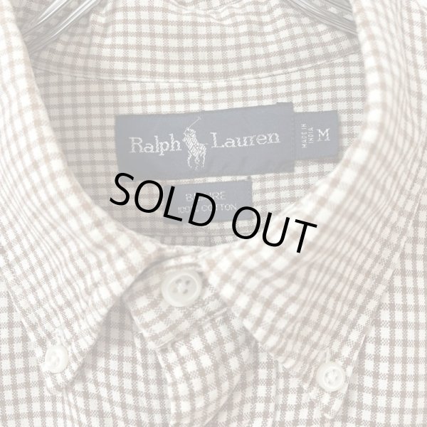 画像3: 90s RALPH LAUREN GINGHAM L/S SHIRT (3)