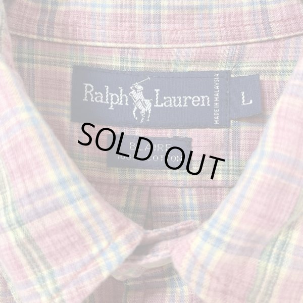 画像3: 90s RALPH LAUREN PLAID L/S SHIRT (3)