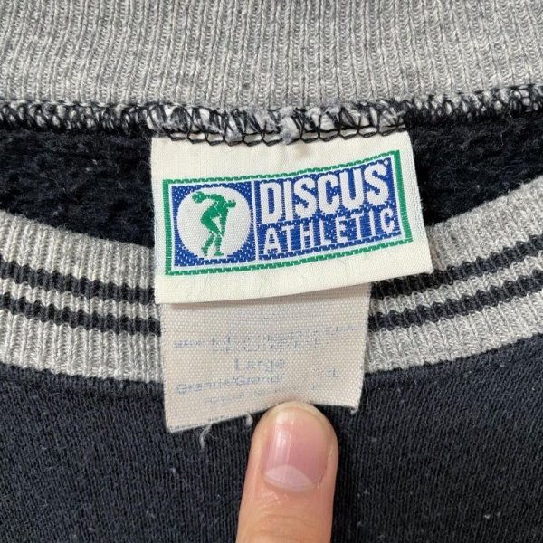 画像4: 90s USA製　DISCUS ATHLETIC LIB LINE SWEAT SHIRT (4)