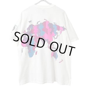 画像: 90s USA製 WORLD MAP ART TEE SHIRT