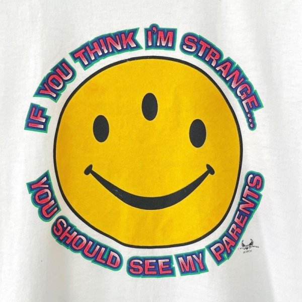 画像2: 90s USA製 三つ目 SMILE TEE SHIRT (2)