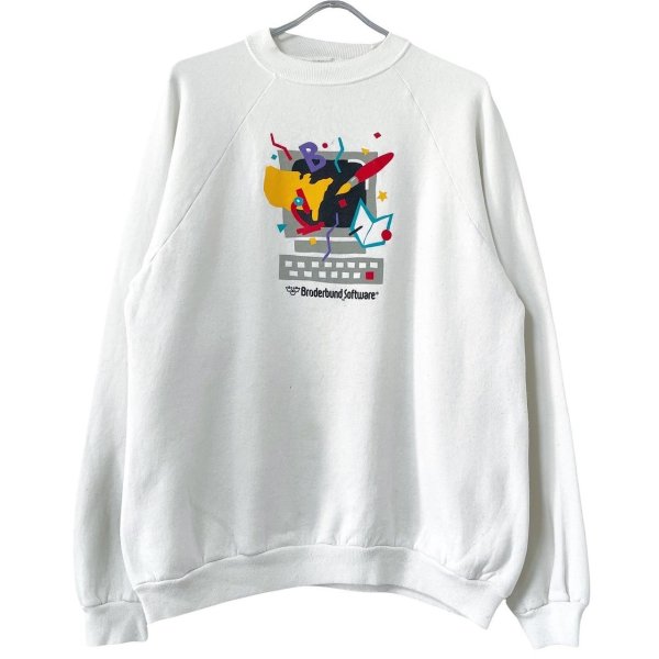 画像1: 90s USA製　BRODERBUND 企業 SWEATSHIRT (1)