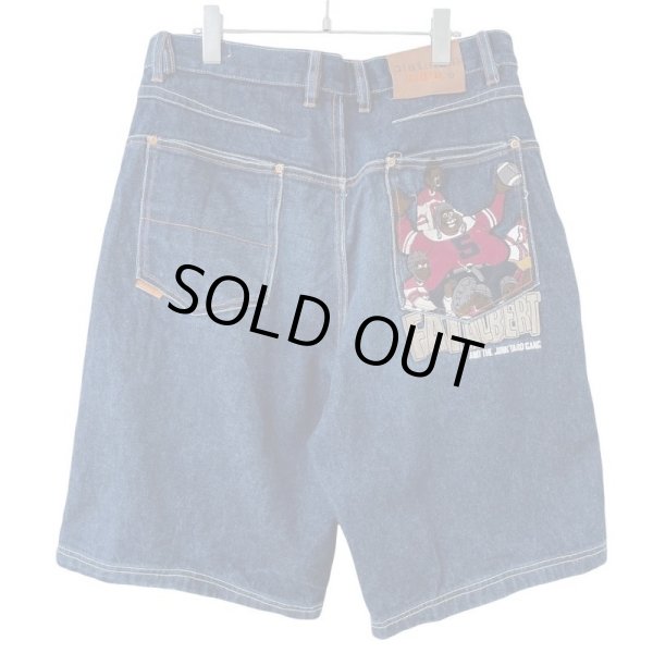 画像1: 00s PLATINUM FUBU FAT ALBERT DENIM SHORTS (1)