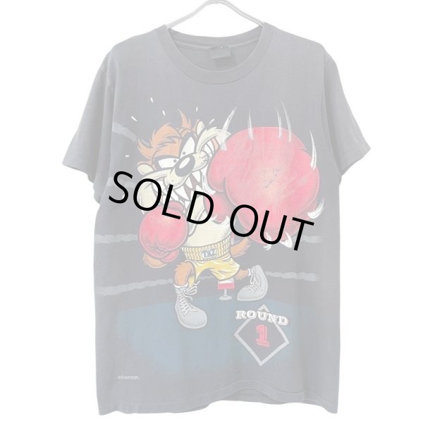 画像1: 90s USA製 LOONEY TUNES TAZ BOXING TEE SHIRT (1)