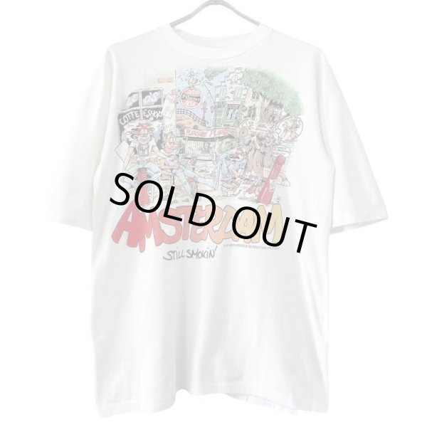 画像1: 90s MARIJUANA ART TEE SHIRT (1)