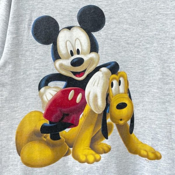 画像2: 90s USA製 MICKEY&PLUTO TEE SHIRT (2)