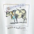 画像2: 90s USA製 ROCK and ROLL COWS ART TEE SHIRT (2)