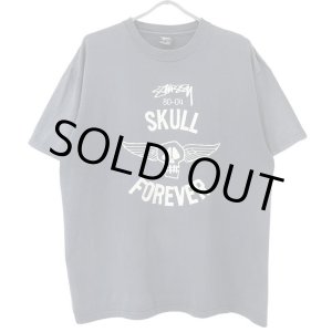 画像: 00s OLD STUSSY 80-04 SKULL FOREVER TEE SHIRT