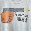 画像2: 90s USA製 I DON'T DIAL 911 TEE SHIRT (2)