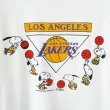 画像2: 80s~90s USA製 SNOOPY LAKERS TEE SHIRT (2)