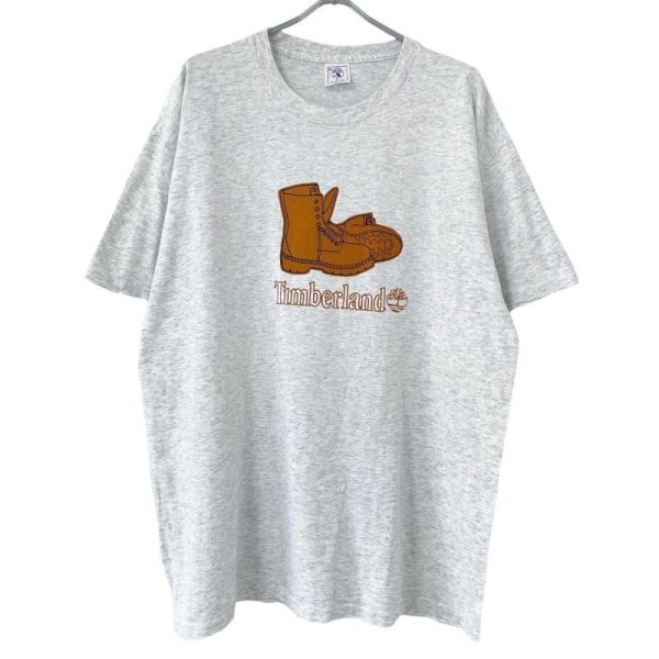 画像1: 90s USA製 TIMBERLAND 6inch BOOTS TEE SHIRT (1)