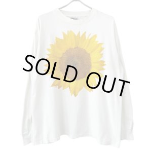 画像: 90s USA製 STUDIO Q SUNFLOWER ART L/S TEE SHIRT