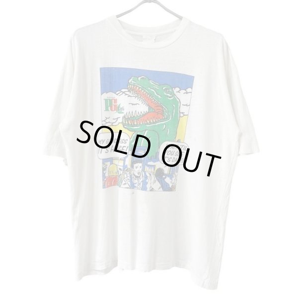 画像1: 90s DINOSAUR ART TEE SHIRT (1)