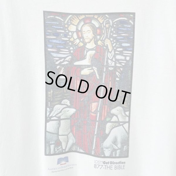 画像2: 00s AMERICAN BIBLE SOCIETY JESUS ART TEE SHIRT (2)