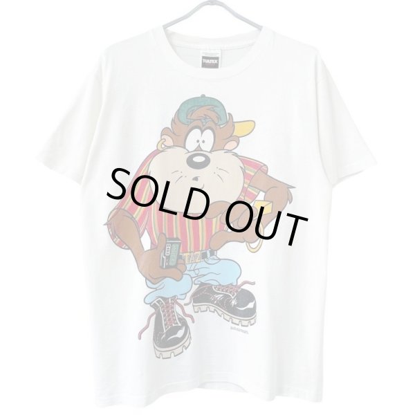 画像1: 90s USA製 LOONEY TUNES TAZ BIG PRINT TEE SHIRT (1)