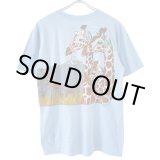 画像: 80s USA製 GIRAFFE ANIMAL ART TEE SHIRT