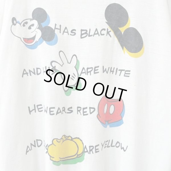 画像2: 90s USA製 MICKEY MOUSE PARTS TEE SHIRT (2)