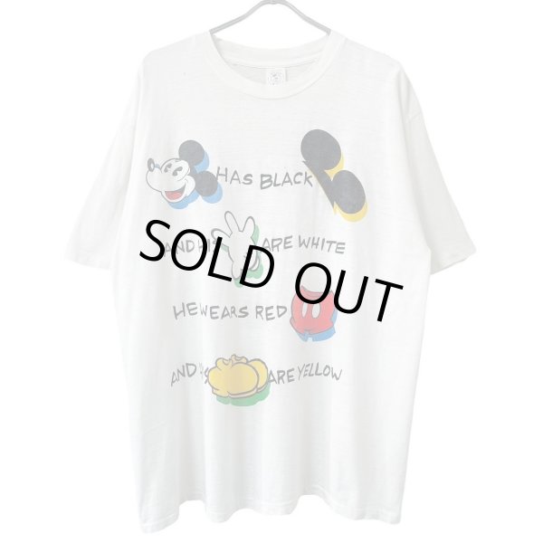 画像1: 90s USA製 MICKEY MOUSE PARTS TEE SHIRT (1)