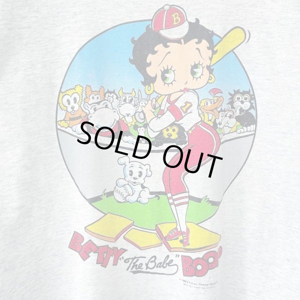 画像2: 90s USA製 BETTY BOOP BASEBALL TEE SHIRT (2)