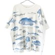 画像1: 90s カナダ製 FISH 総柄 TEE SHIRT (1)