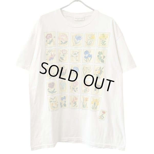 画像1: 90s USA製 PLANT THE EARTH FLOWER ART TEE SHIRT (1)