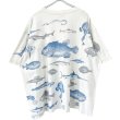 画像2: 90s カナダ製 FISH 総柄 TEE SHIRT (2)