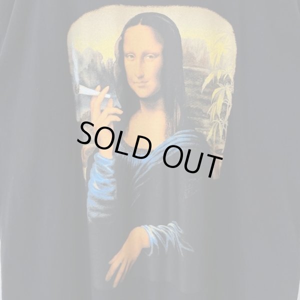 画像2: 90s MONA LISA MARIJUANA PARODY TEE SHIRT (2)