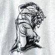 画像2: 90s USA製 BEAUTY and the BEAST TEE SHIRT (2)