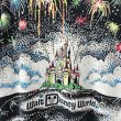 画像4: 90s USA製 DISNEY WORLD FIRE WORKS AOP TEE SHIRT (4)