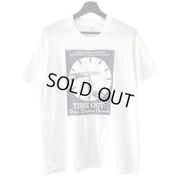 画像1: 80s 90s USA製 TIME OUT ART TEE SHIRT (1)