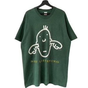 画像: 90s USA製 NOT LISTENING TEE SHIRT