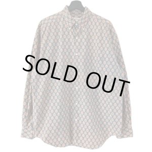 画像: 90s BANANA REPUBLIC 総柄　BUTTON DOWN L/S SHIRT