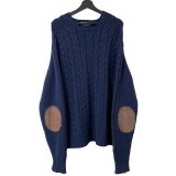 画像: 90s RALPH LAUREN ELBOW PATCH KNIT SWEATER