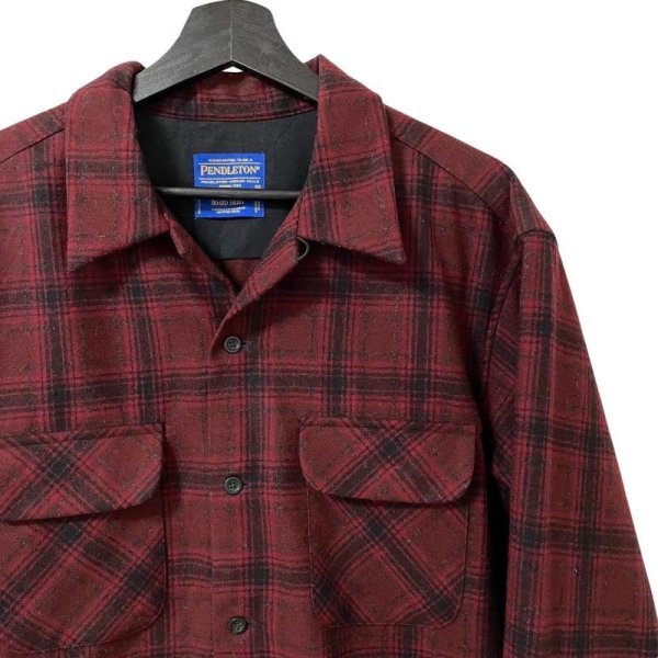 画像2: 90s~00s PENDLETON PLAID L/S BOARD SHIRT (2)