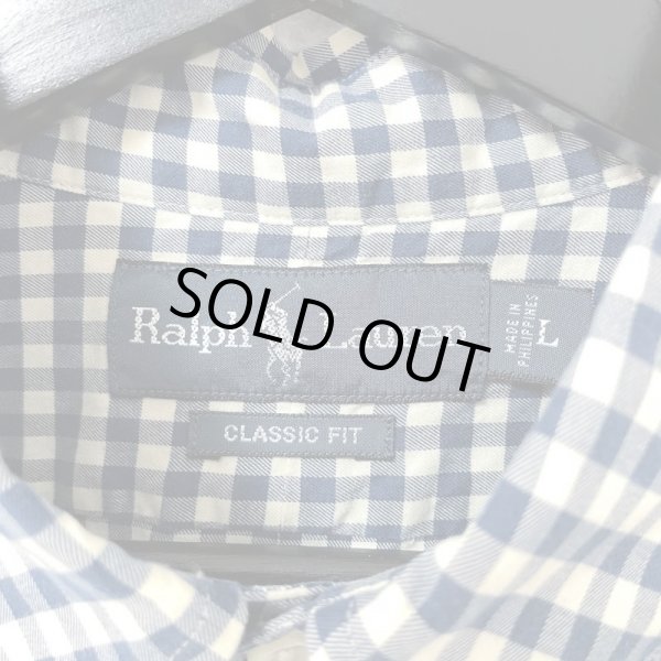 画像3: 00s RALPH LAUREN GINGHAM PLAID L/S SHIRT (3)