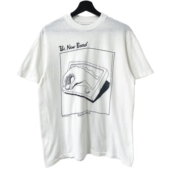 画像1: 90s USA製 MC ESCHER DRAWING HANDS PARODY ART TEE SHIRT (1)