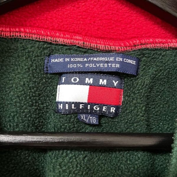 画像3: 90s TOMMY HILFIGER MULCH PANEL FLEECE JACKET (3)