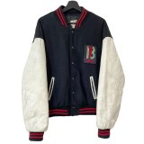 画像: 80s USA製 18 AGAIN NEW WORLD PICTURESMOVIE WOOL LEATHER VARSITY JACKET