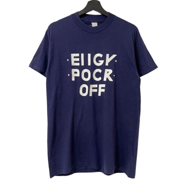 画像1: 70s~80s EIIGY POCR OFF→FUCK OFF GIMMICK TEE SHIRT (1)